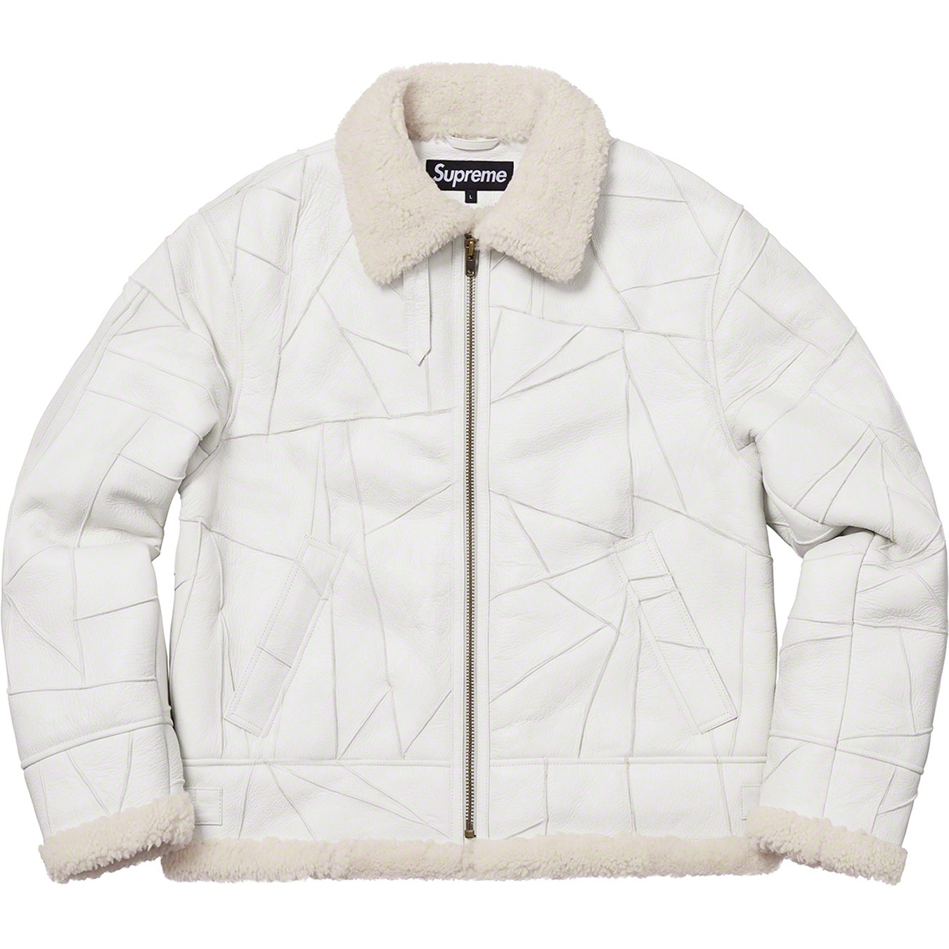 Patchwork Shearling B-3 Jacket view 4